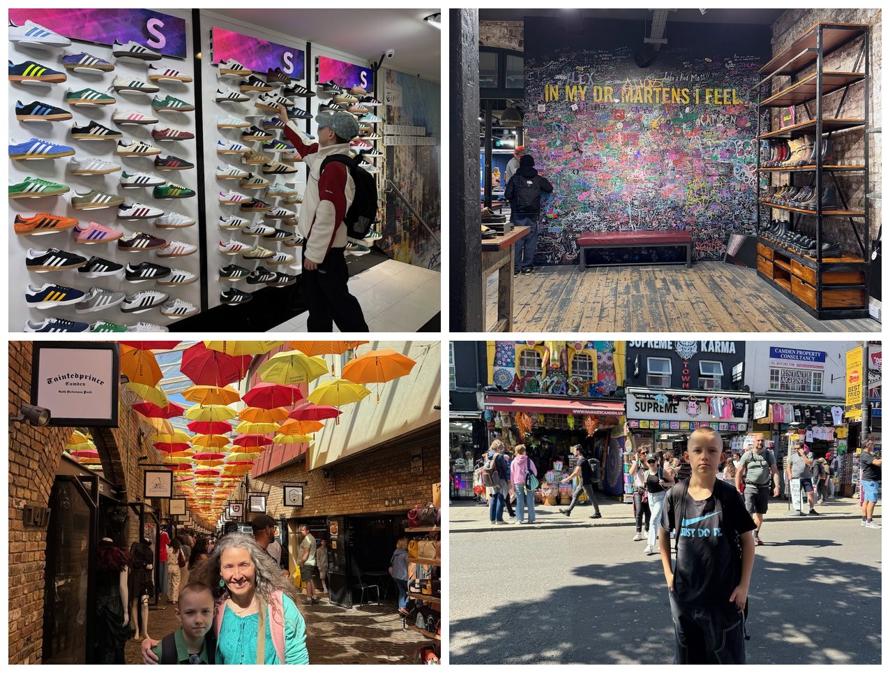 Camden Townin katumuotia – tennarit ja Dr. Martens