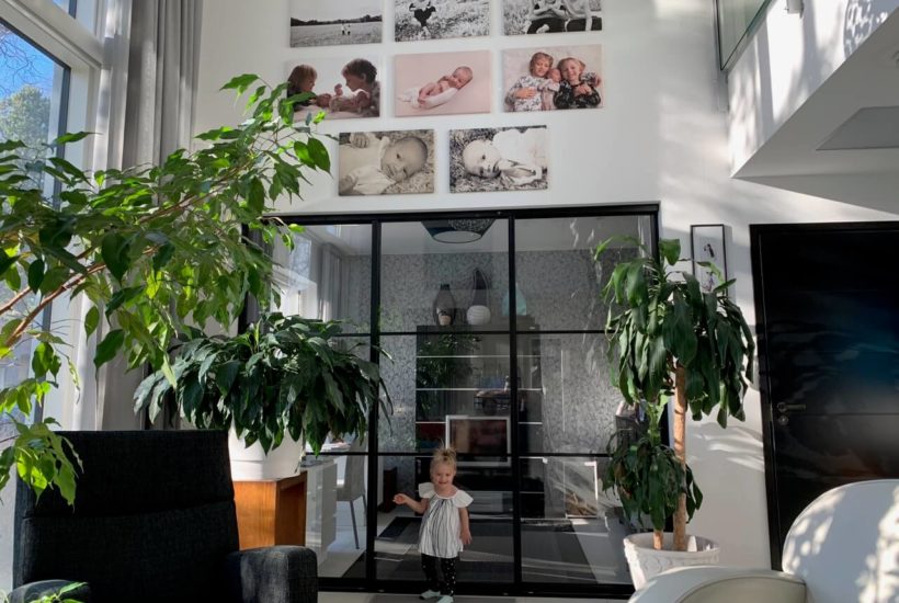 musta ruudukkoseina